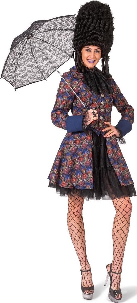 Funny Fashion Piraat & Viking Kostuum | Baroque Doodskop Pirate Jas Vrouw | Maat 48-50 | Halloween | Verkleedkleding