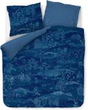 Pip Studio Sundara Wood dekbedovertrek - Lits-Jumeaux - 240 x 200/220 cm - Donkerblauw