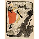 Wee Blue Coo GARDENS PARIS JANE AVRIL TOULOUSE- LAUTREC FRANCE VINTAGE POSTER ART PRINT 12x16 inch 30x40cm 924PY