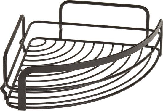 Metaltex Doucherek Hoek - Mat Zwart - 20x20x6 cm - 5 Jaar Garantie