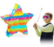 Relaxdays Pinata Ster Regenboog Zelf Vullen Verjaardag