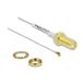 Delock MHF 4 (v) - SMA (v) kabel - Micro Coax (0,81 mm) - 50 Ohm / wit - 0,20 meter