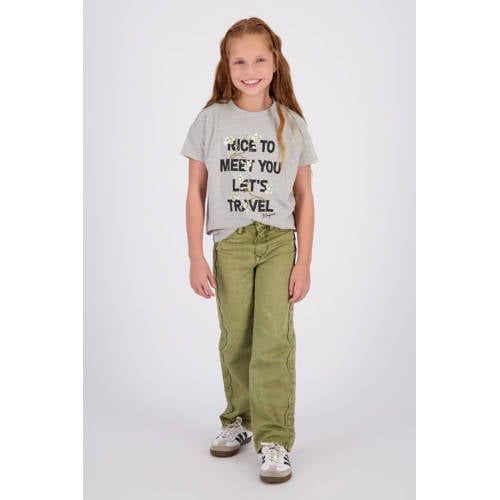 Vingino Cato Color wide leg jeans - groen