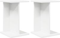 vidaXL Plantenstandaard 2 stuks Wit Bewerkt Hout 25 x 25,5 x 40,5 cm