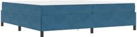 vidaXL Bedframe Donkerblauw Stof 200 x 200 cm