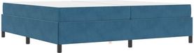 vidaXL Bedframe Donkerblauw Stof 200 x 200 cm