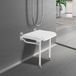 Icecat Chaise de douche pliante murale avec pieds d'appui convient aux personnes âgées, aux femmes enceintes et aux personnes handicapées Capacité de charge : 100 kg