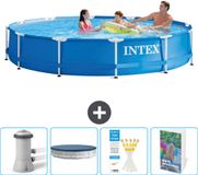 Intex Rond Frame Zwembad - 366 x 76 cm - Blauw
