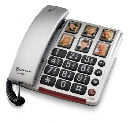 Amplicomms BigTel 40 Plus - Seniorentelefoon - Analoog - Zwart/Grijs