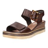 Remonte Dames Bruin Donker Sandalen Maat 37 Sleehak Plateau