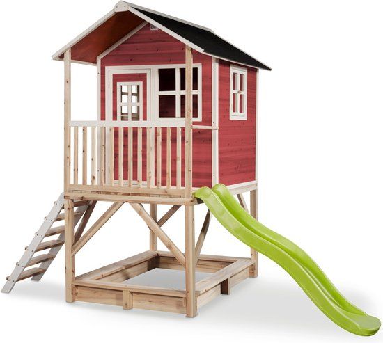 EXIT Loft 500 Wooden Playhouse - Red