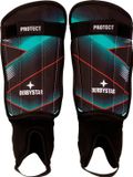 Derbystar Unisex Shin Guards SBS-Protect V20 - Turquoise/Black/Red - XXS