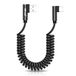 USB Icecat USB 2.0 type C-kabel met twee schuine veren, compatibel met Quick Charge 3.0