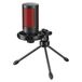 Savio SONAR PRO Microphone de jeu filaire avec rétroéclairage Trépied USB Noir, Rouge