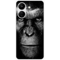 Xiaomi Siliconen hoesje compatibel met Xiaomi Redmi 13C 4G Monkey