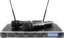 Omnitronic UHF-304 Draadloze microfoon set - 2 Handzenders