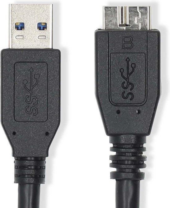 Nedis CCGL61500BK20 USB-kabel USB 3.2 Gen 1 (3.1 Gen 1) 2 m USB A Micro-USB B 5 Gbit/s Blauw