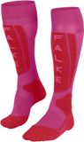 FALKE SK5 Expert Women warm dun zijde functioneel materiaal skisokken dames paars - maat 37-38