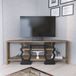 Decorotika Firal meuble TV aspect noyer et noir 110 cm