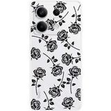 Xiaomi Redmi Note 13 5G Bedrukt siliconen hoesje Roses noires