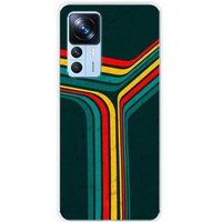 Xiaomi Bedrukt siliconen hoesje compatibel met Xiaomi Mi 12T, Xiaomi Mi 12T Pro Retro lines