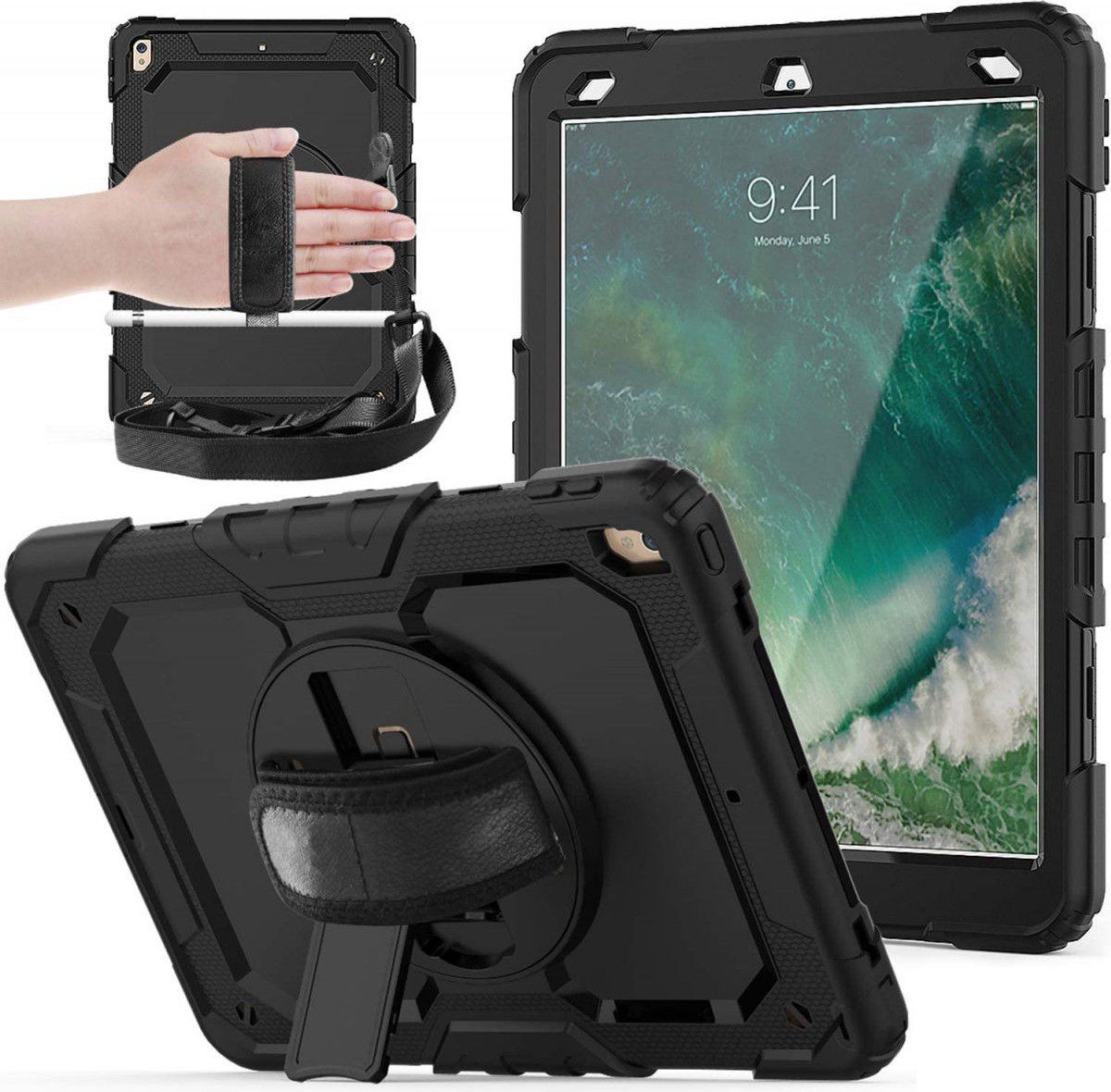 Selected by GSMpunt.nl Apple iPad Pro 10.5 (2019) Hoes met Screenprotector | Handriem & Schouderriem | Zakelijk gebruik