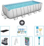 Bestway Rechthoekig Power Steel Zwembad - 640 x 274 x 132 - Grijs