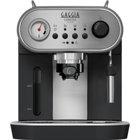 Gaggia Carezza Deluxe Espresso Machine - Manual - 15 Bar - 1.4L - Black/Stainless Steel