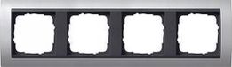 Gira Event Afdekraam Schakelmateriaal - 4-voudig frame - Aluminium - Mat