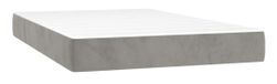 VidaXL Pocketveringmatras medium lichtgrijs 140x190x20 cm