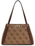 GUESS Karnilla Logo Girlfriend Carryall Schoudertas Latte Logo / Brown