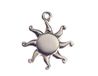 INNSPIRO Nice Charms metalen hanger, diameter 16 mm, 25 stuks, 15x19mm., Metaal, Geen edelsteen