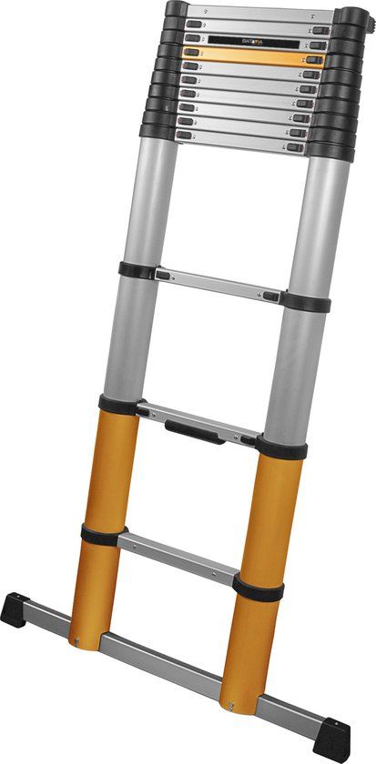 Batavia Giraffe Air Telescopische ladder 3.81m - SoftClose & AntiSlip - Aluminium