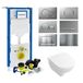 Geberit UP320 Toiletset set47 Villeroy & Boch O.Novo Compact Met Sigma drukplaat