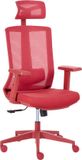 Beliani ENSO - Bureaustoel - Rood - Mesh