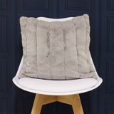 Paoletti Empress Sierkussen - 45x45cm - Lichtgrijs - 100% Polyester