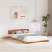 Maison Exclusive Lit de luxe - Structure de lit en bois, couleur marron, dimensions 120 x 190 cm