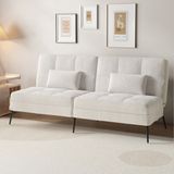 COMHOMA Slaapbank Omvormbaar Hoekbank Beige