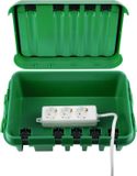Heitronic Dribox waterdichte kabelverdeelbox voor buiten - IP55 - Groen