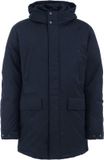 WE Fashion Heren Parka Jas Donkerblauw S