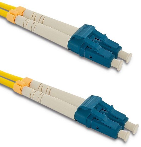 Qoltec 54016 InfiniBand en Glasvezelkabel 3 m LC Geel