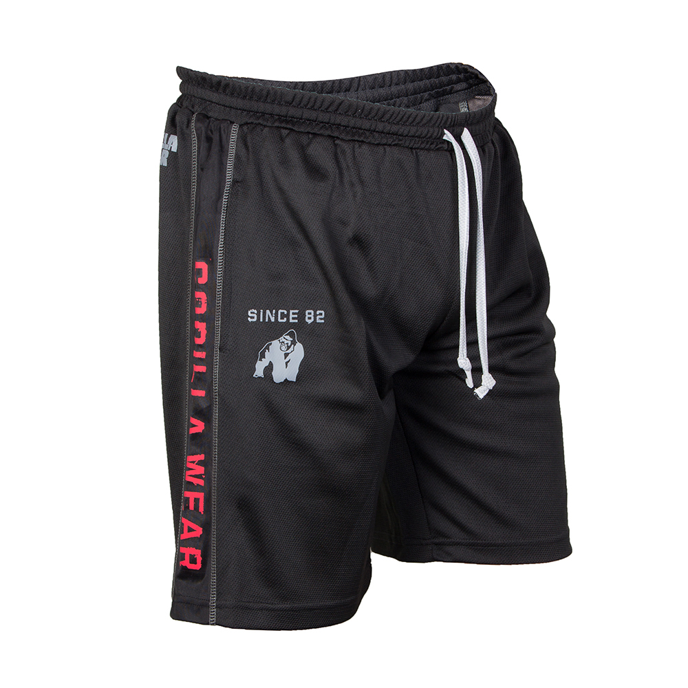 Gorilla Wear Functional Mesh Short Black/Red - XXL/XXXL