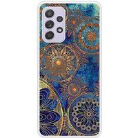 Samsung Galaxy A72 Mandalla bleu verstevigd hoesje met sublimatie bedrukking
