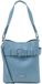 Marc O'Polo Leren schoudertas Brinni Bucket Bag Stormy Sea blauwgrijs