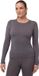 DANISH ENDURANCE Thermoshirt met Lange Mouwen voor Dames - van Merino Wol - Grijs - Maat XL