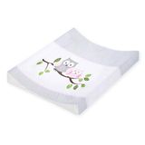Julius Zöllner® Verschoningskussen 2-wig 50 x 65 cm, zacht aankleedkussen, baby-aankleedkussen, folie, waterdicht en afwasbaar, Made in Germany, Oeko-Tex Standard 100, uilen roze
