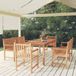 Maison Exclusive - Ensemble de jardin pour 5 personnes, teck massif