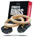 Merkloos Houten Gymringen met Verstelbare Straps