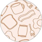 Bonateks Tapis de souris rond imprimé numériquement
