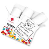 Phomemo T02 papier, zelfklevend thermisch papier, 50 mm x 3,5 m, 3 rollen | Stickerpapier voor T02/Q02E/M02X/M02L mini-printer, voor scrapbooking, foto's, notities, etiketten
